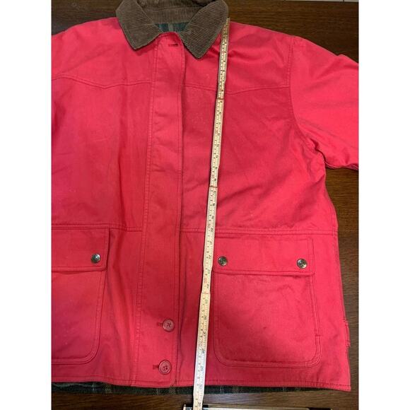 VTG Reversible Chore Barn Coat Jacket Large Wool Farm Work Wear Corduroy Collar - Picture 6 of 16